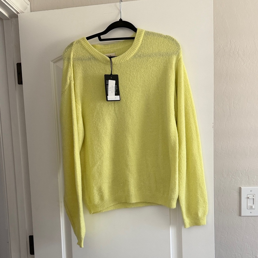 Chaser Neon Yellow Crewneck Sweater
